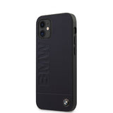 BMW iPhone 12 Mini Deksel Logo Gravert Navy