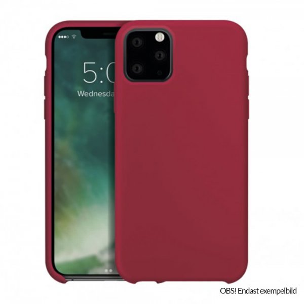 Xqisit iPhone 12 Mini Deksel Silikoni Case Magenta