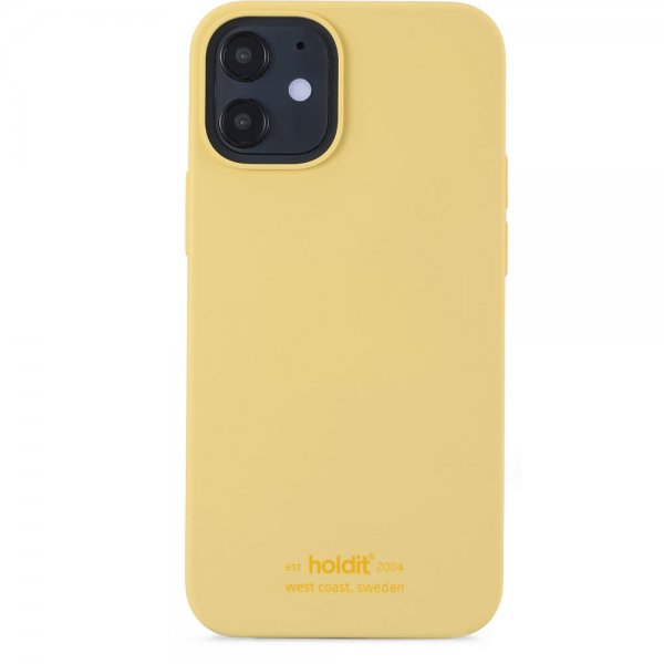 holdit iPhone 12 Mini Deksel Silikon Gul