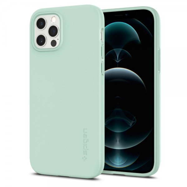 Spigen iPhone 12 Deksel Thin Fit Mint