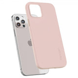 Spigen iPhone 12 Deksel Thin Fit Pink Sand