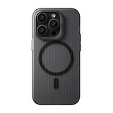Rvelon iPhone 12/iPhone 12 Pro Deksel Korrugerte MagSafe Svart