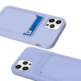 iPhone 12/iPhone 12 Pro Deksel Kortholder Lilla