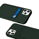 iPhone 12/iPhone 12 Pro Deksel Kortholder Grønn