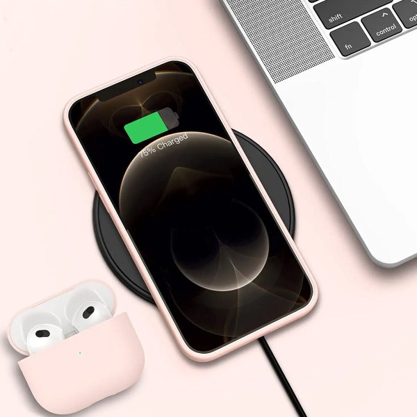 Rvelon iPhone 12/iPhone 12 Pro Deksel Silikon Beige