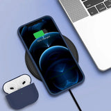 Rvelon iPhone 12/iPhone 12 Pro Deksel Silikon Blå