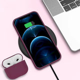 Rvelon iPhone 12/iPhone 12 Pro Deksel Silikon Rød