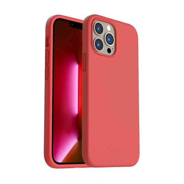 Rvelon iPhone 12/iPhone 12 Pro Deksel Silikon Rosa