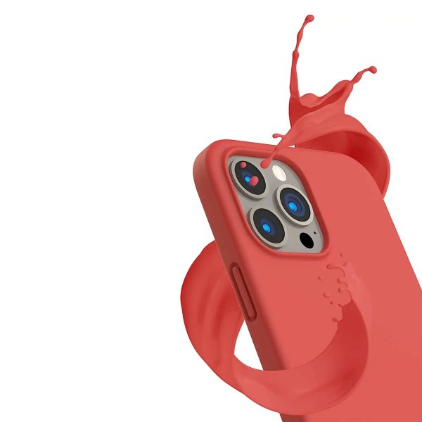 Rvelon iPhone 12/iPhone 12 Pro Deksel Silikon Rosa