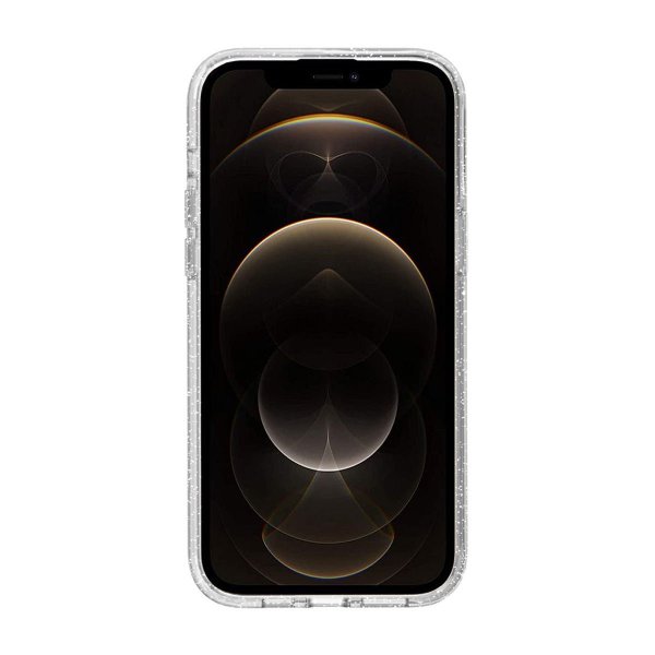 iPhone 12/iPhone 12 Pro Deksel Glitter Støtsikker Transparent