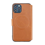 Rvelon iPhone 12/iPhone 12 Pro Etui Utbrettbar Kortlomme Brun