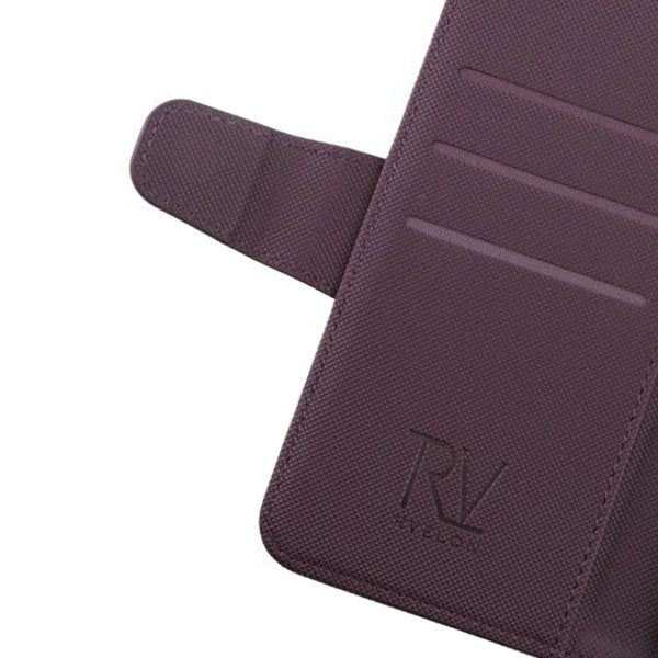 Rvelon iPhone 12/iPhone 12 Pro Etui Utbrettbar Kortlomme Lilla