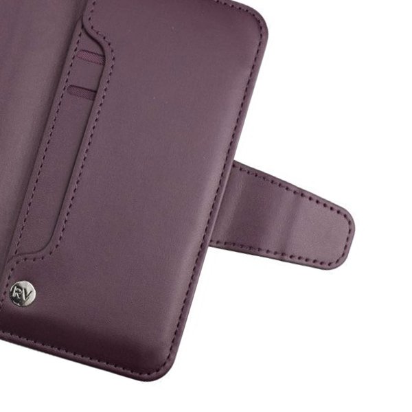 Rvelon iPhone 12/iPhone 12 Pro Etui Utbrettbar Kortlomme Lilla