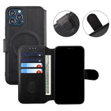 Rvelon iPhone 12/iPhone 12 Pro Etui 4 Kortlomme MagSafe Svart