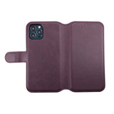 Rvelon iPhone 12/iPhone 12 Pro Etui Detachable Wallet Case Lilla