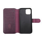 Rvelon iPhone 12/iPhone 12 Pro Etui Detachable Wallet Case Lilla