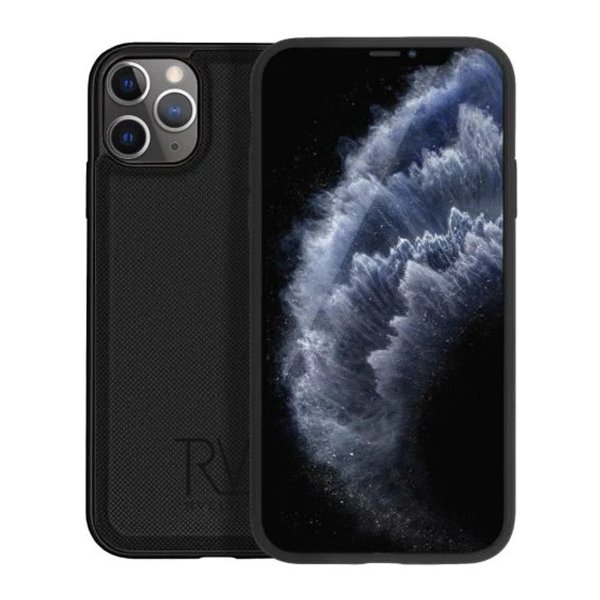 Rvelon iPhone 12/iPhone 12 Pro Etui Detachable Wallet Case Svart