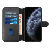 Rvelon iPhone 12/iPhone 12 Pro Etui Detachable Wallet Case Svart