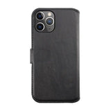 Rvelon iPhone 12/iPhone 12 Pro Etui Detachable Wallet Case Svart