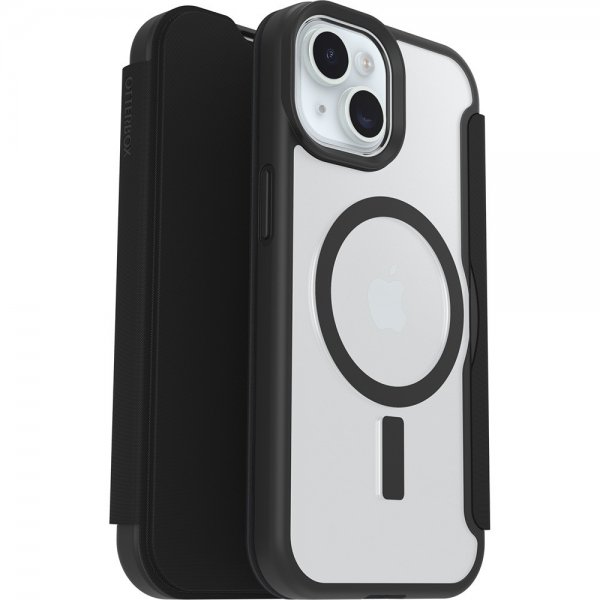 Otterbox iPhone 13/14/15/16e/17e Etui React Folio MagSafe Black Crystal