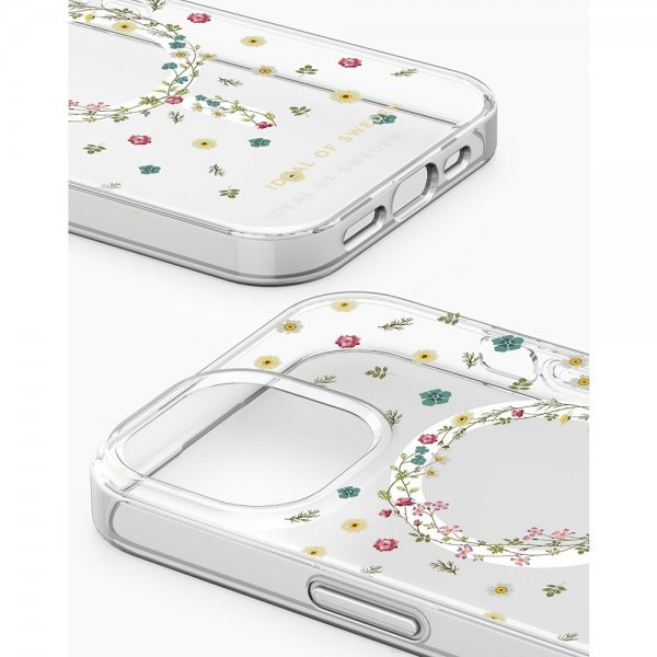 Ideal of Sweden iPhone 13/14/15/16e/17e Deksel Clear Case MagSafe Petite Floral