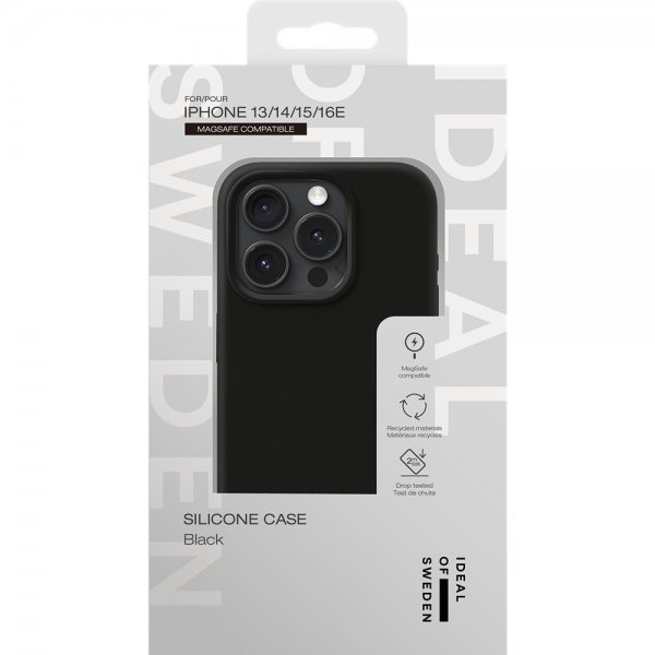 Ideal of Sweden iPhone 13/14/15/16e/17e Deksel Silicone Case MagSafe Svart