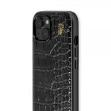 Ideal of Sweden iPhone 13/14/15/16e/17e Deksel Vegan Leather Case MagSafe Black Croco