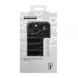 Ideal of Sweden iPhone 13/14/15/16e/17e Deksel Vegan Leather Case MagSafe Black Croco