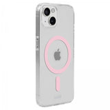 holdit iPhone 13/14/15 Deksel MagSafe Case Rosa Transparent
