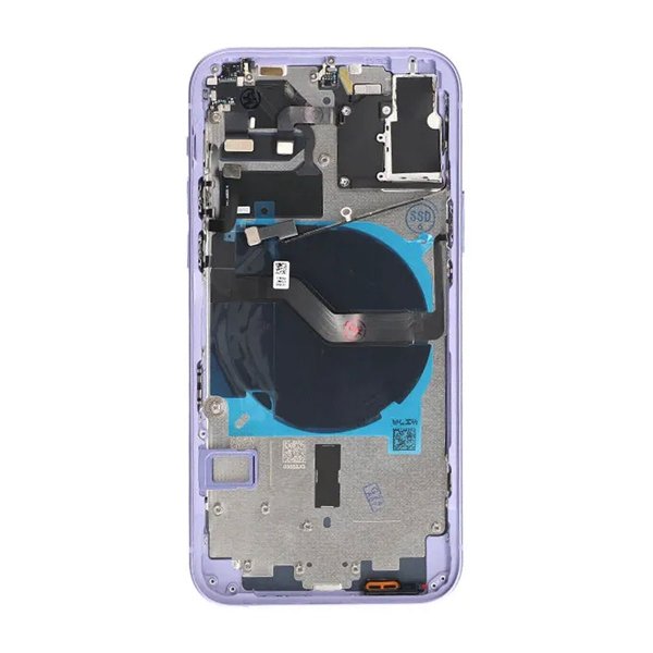 iPhone 12 bakside med komplett ramme OEM - lilla
