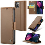 CaseMe iPhone 13 Etui 023 Series Brun