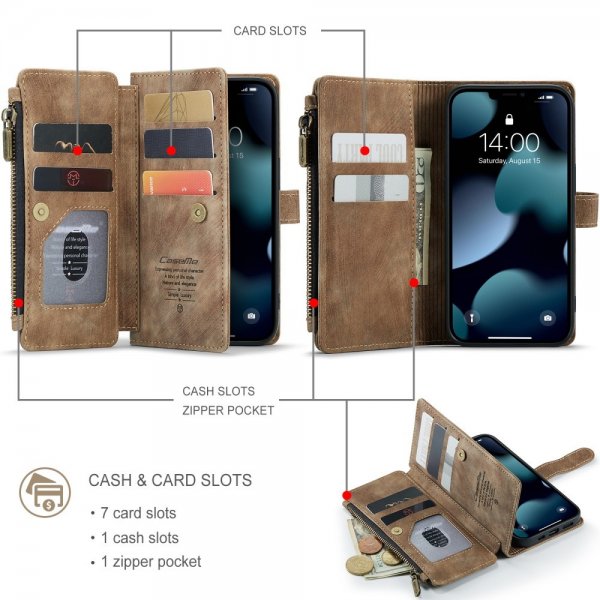CaseMe iPhone 13 Etui C30 Series Brun