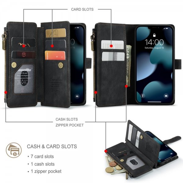CaseMe iPhone 13 Etui C30 Series Svart