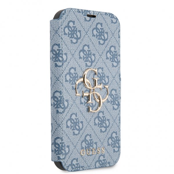 Guess iPhone 13 Etui Metal Logo Blå