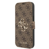 Guess iPhone 13 Etui Metal Logo Brun