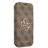 Guess iPhone 13 Etui Metal Logo Brun
