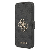 Guess iPhone 13 Etui Metal Logo Grå