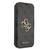 Guess iPhone 13 Etui Metal Logo Grå