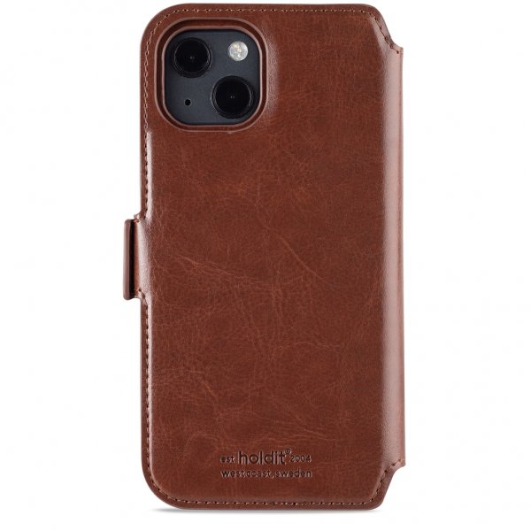 holdit iPhone 13 Etui Wallet Case Magnet Berlin Dark Brown