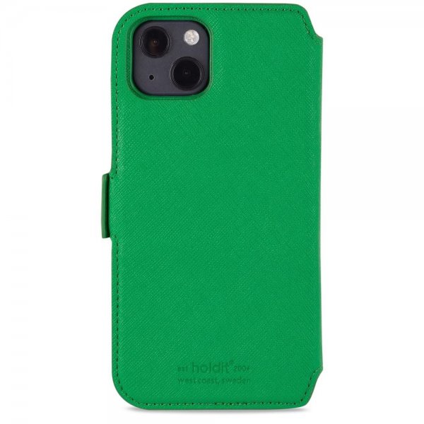 holdit iPhone 13 Etui Wallet Case Magnet Stockholm Grass Green