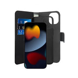 Puro iPhone 13 Etui Wallet Detachable 2 in 1 Svart