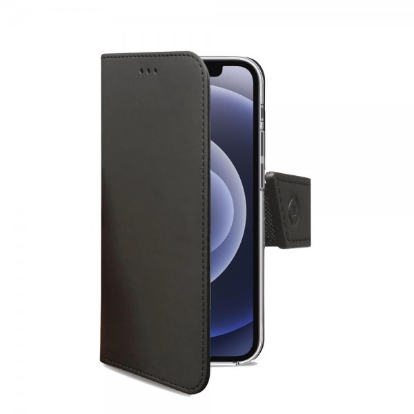 Celly iPhone 13 Etui Wally Wallet Case Svart