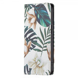 iPhone 13 Pro Etui Flip Motiv Blader Og Blomster