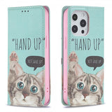 iPhone 13 Pro Etui Flip Motiv Hand Up Not Give Up
