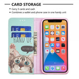 iPhone 13 Pro Etui Flip Motiv Hand Up Not Give Up