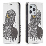 iPhone 13 Pro Etui Flip Motiv Kvinne