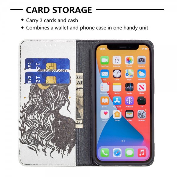iPhone 13 Pro Etui Flip Motiv Kvinne