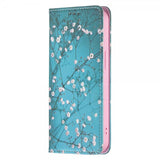 iPhone 13 Pro Etui Flip Motiv Plomme Blomstrer