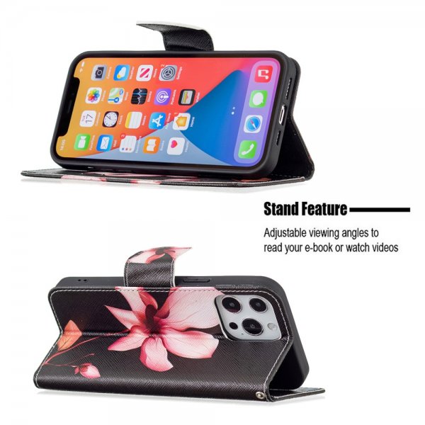 iPhone 13 Pro Etui Motiv Rosa Lotus