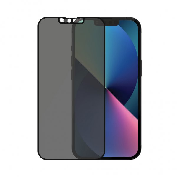 PanzerGlass iPhone 13/iPhone 13 Pro Skjermbeskytter Edge-to-Edge CamSlider Privacy